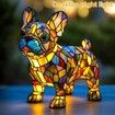 Cute Animal Lamp, Dog Series Art Night Light, Resin Pet Dogs Themed LED Table Lamp with Warm Ambient Glow, Fun Gift for Dog Lovers, USB Plug Use