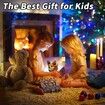 Cute Animal Lamp, Dog Series Art Night Light, Resin Pet Dogs Themed LED Table Lamp with Warm Ambient Glow, Fun Gift for Dog Lovers, USB Plug Use