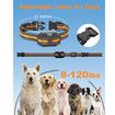 Dog Shock Collar with Remote Control, 3300FT Dog Training Collar for Small Medium Large Dogs 8 to 120lbs, Orange