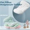Kids Pillows Double Sided Cooling Fabric Mesh Children Pillow Dual Heights 4-6cm Ergonomic Design Advanced Hose Filler Machine Washable Age 3-6