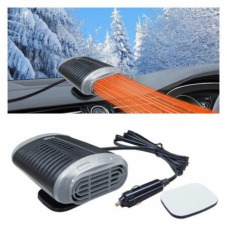 Truck Car Heater 24V  Defogger  Portable 150W Fast Heating Cooling Fan 360 Rotary Windshield Defogger Rotary Car Heaters for Vehicle,Car,RV,SUV