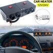 Truck Defogger 12V 500W Car Heater 2 in 1 Windshield De-Icers Portable Car Heaters with Purification for Winter 4 Holes