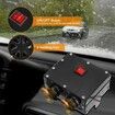 Truck Defogger 12V 500W Car Heater 2 in 1 Windshield De-Icers Portable Car Heaters with Purification for Winter 2 Holes