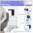 Electric Water Bottle Pump, Water Dispenser for 5 Gallon Bottle, Portable Drinking Water Pump, Universal 2-Motor Silent Jug Dispenser-Black