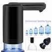 Electric Water Bottle Pump, Water Dispenser for 5 Gallon Bottle, Portable Drinking Water Pump, Universal 2-Motor Silent Jug Dispenser-Black