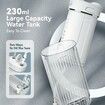 Portable Mini Water Dental Flosser for Teeth Cleaning Travel Oral Irrigator with Telescopic Water Tank, 4 Modes IPX7 Waterproof Design, White