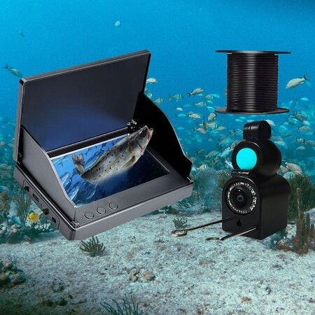 4.3 Inch Camera 30m Video Cable Fishing Finder  Wide Angle 220 Degree HD Underwater Camera  IPS Screen Shark Sonar  Storage box Include Fisherman Gift