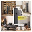 Gun Safe Lock Box Firearm Storage 4 Rifles Key Lockbox Steel Cabinet 6 Pistols Holder Locker Case LED Valuable Home Security Anti Theft Digital Keypad