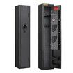 Gun Safe Lock Box Firearm Storage 4 Rifles Key Lockbox Steel Cabinet 6 Pistols Holder Locker Case LED Valuable Home Security Anti Theft Digital Keypad