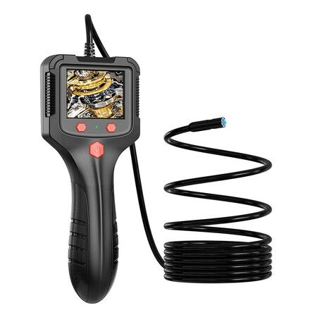 Endoscope Camera with Light, Industrial Digital Borescope, Snake Camera 1080P 8mm IP67 Waterproof, Black