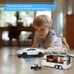 1/32 Toy Car Metal Model for Kid Age 3 Up, Alloy Diecast Pickup Trailer RV Model Kit for Boy Girl Toddler Birthday, Silver