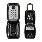 Key Lock Box for Outside, 12 Digit Combination Lock Box Waterproof Key Lockbox with Code, Key Hider Safe for Home Garage Office 1 Pack (Grey)