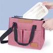 Lunch Bag Insulated Lunch Box Reusable Leakproof Large Spacious Cooler Tote for Women Men for Work Office Travel Picnic (Pink)
