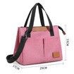 Lunch Bag Insulated Lunch Box Reusable Leakproof Large Spacious Cooler Tote for Women Men for Work Office Travel Picnic (Pink)