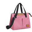 Lunch Bag Insulated Lunch Box Reusable Leakproof Large Spacious Cooler Tote for Women Men for Work Office Travel Picnic (Pink)