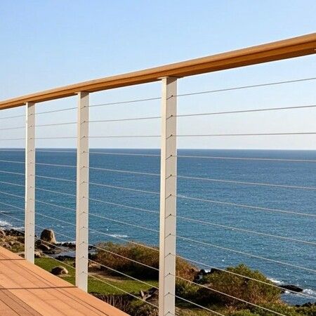 T316 Stainless Steel Cable 3.18 mm 7x7 Steel Wire Rope 305 m Cable Railing