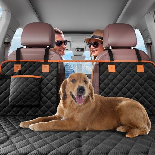 51.2 x 27.6 in Dog Car Seat Cover for Back Seat Waterproof 600D for SUV