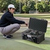 1.58 Cu.ft Weatherproof Hard Case with Retractable Pull Handles & Wheels