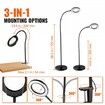 5X Floor Magnifying Glass with Light and Stand Flexible Gooseneck LED