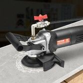 Wet Stone Polisher 4-Inch Electric Granite Polisher with 6 Speed & 7 Pads