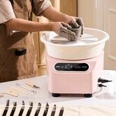 Pottery Wheel 11 inch Pottery Forming Machine 450W Electric Wheel for Pottery with Foot Pedal and LCD Touch Screen Direct Drive Ceramic Wheel