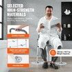 Raised Toilet Seat 7-Position Height Adjustment 655-805 Mm 158.7 kg Weight Capacity with Comfort Padded Aluminum Frame Universal Toilet Seat Riser