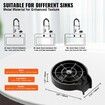 Glass Rinser 10 Powerful Spraying Jets 360degree Rotating Cup Rinser for Sink Wearproof ABS Kitchen Sink Faucet Cup Washer & ABS Cup Holder