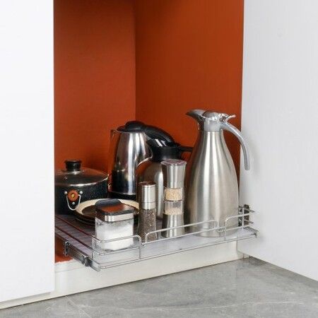 Pull Out Cabinet Under Sink Organizer 20 x 21 Inch Wire Drawer Basket