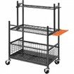 Garden Tool Organizer 16 Slots with Hooks Yard Tool Tower Rack with Wheels for Garage Organization and Storage Hold Long-Handled Tool/Rake/Broom