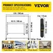 Telescopic Backdrop Banner Stand 8' x 8' Banner Stand Adjustable Step and Repeat Backdrop Banner Stand Retractable Banner Stand with Carrying Bag (8 ft)