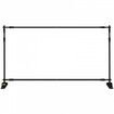 Telescopic Backdrop Banner Stand 8' x 8' Banner Stand Adjustable Step and Repeat Backdrop Banner Stand Retractable Banner Stand with Carrying Bag (8 ft)