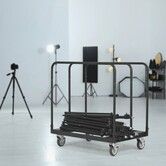Drywall Cart 1500 LBS Panel Dolly Cart with 36.02" x 24.02" Deck and 5" Swivel Wheels Heavy-Duty Drywall Sheet Cart Handling Wall Panel Sheetrock Lumber