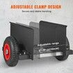 Panel Dolly 600LBS Capacity Slab Dolly Heavy-duty Drywall Mover with 8" Pneumatic Wheels Adjustable Clamp Panel Cart