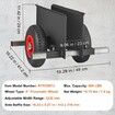 Panel Dolly 600LBS Capacity Slab Dolly Heavy-duty Drywall Mover with 8" Pneumatic Wheels Adjustable Clamp Panel Cart