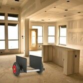 Panel Dolly 600LBS Capacity Slab Dolly Heavy-duty Drywall Mover with 8" Pneumatic Wheels Adjustable Clamp Panel Cart