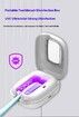 UV-C Toothbrush Sanitizer Portable Cleaner Travel Cover Maagnetic Holder Rechargeable Case for Any Size Toothbrush Christmas Gift