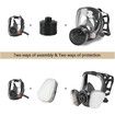 Full Face Gas Mask, Gas Masks Survival and Chemical with 40mm Activated Carbon Filter for Gases, Vapors, Dust, Chemicals