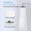 WELS 8" Rain Shower Head Set, 2 in 1 Shower Rail Wall Mounted with 3-Mode Handheld Showerhead, Luxury Hotel Bathroom Shower Set
