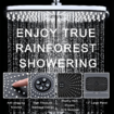 High Pressure Rain Shower Head: Upgrade Shower Heads with Handheld Spray Built-in Magnetic Docking and Power Jets and 10 Spray Modes