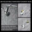 High Pressure Rain Shower Head: Upgrade Shower Heads with Handheld Spray Built-in Magnetic Docking and Power Jets and 10 Spray Modes