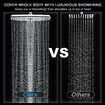 High Pressure Rain Shower Head: Upgrade Shower Heads with Handheld Spray Built-in Magnetic Docking and Power Jets and 10 Spray Modes