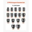 Impact Socket Set Impact Sockets 3/4 Inches 21 Piece 3/4 Inches to 2 Inches SAE