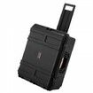3.5 Cu.ft Weatherproof Hard Case Rolling Wheels & Retractable Handle Black