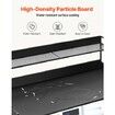 Washer Dryer Countertop with Shelf 54"x27" Wooden Washer Dryer Cover Black
