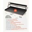 Washer Dryer Countertop with Shelf 54"x27" Wooden Washer Dryer Cover Black