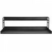Washer Dryer Countertop with Shelf 54"x27" Wooden Washer Dryer Cover Black