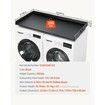 Washer Dryer Countertop 54" x 27" Wooden Washer and Dryer Topper Black