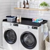 Washer Dryer Countertop 54" x 27" Wooden Washer and Dryer Topper Black