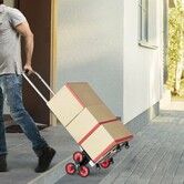 Stair Climbing Cart Heavy Duty Folding Hand Truck Dolly 118 kg 10 Wheels
