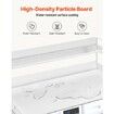 Washer Dryer Countertop with Shelf 54"x27" Wooden Washer Dryer Cover White